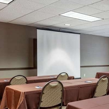 Does Comfort Inn & Suites Geneva offer audiovisual equipment?